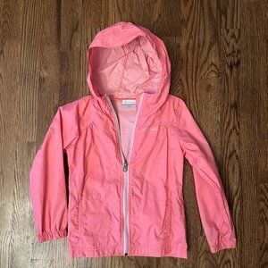 Columbia Girls Pink Rain Jacket